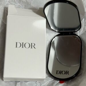 Dior Black and Silver Phone Mirror Stand.